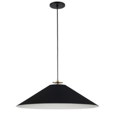 Pendant prudence agb 1 light incandescent metal black