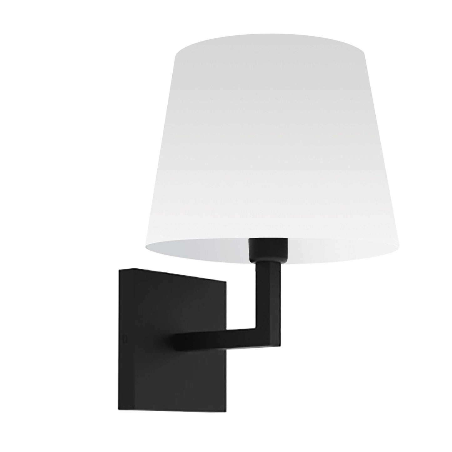 Sconce 1lt incandescent mb w/ white shade