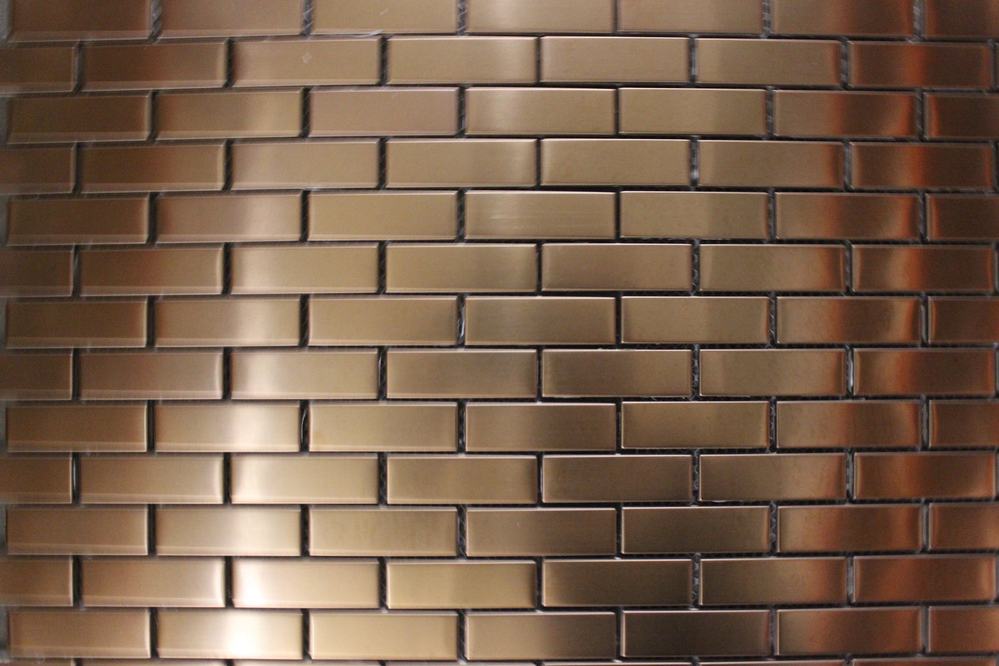 Céramique métal mosaique cuivre brossé 0.86 pi2/mcx