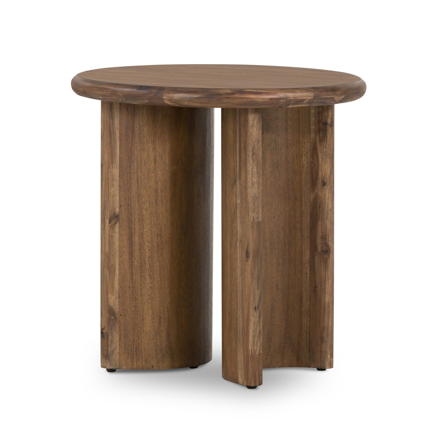 End table paden seasoned brown acacia