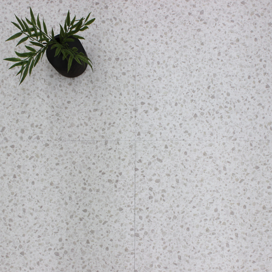 Vinyl loose lay 24x24 terra. blanco 27.13sqft/box