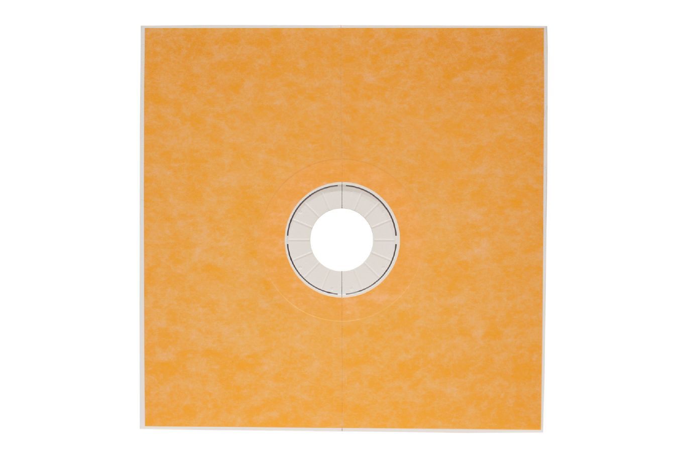 Kerdi shower tray 55'' x 55'' wall