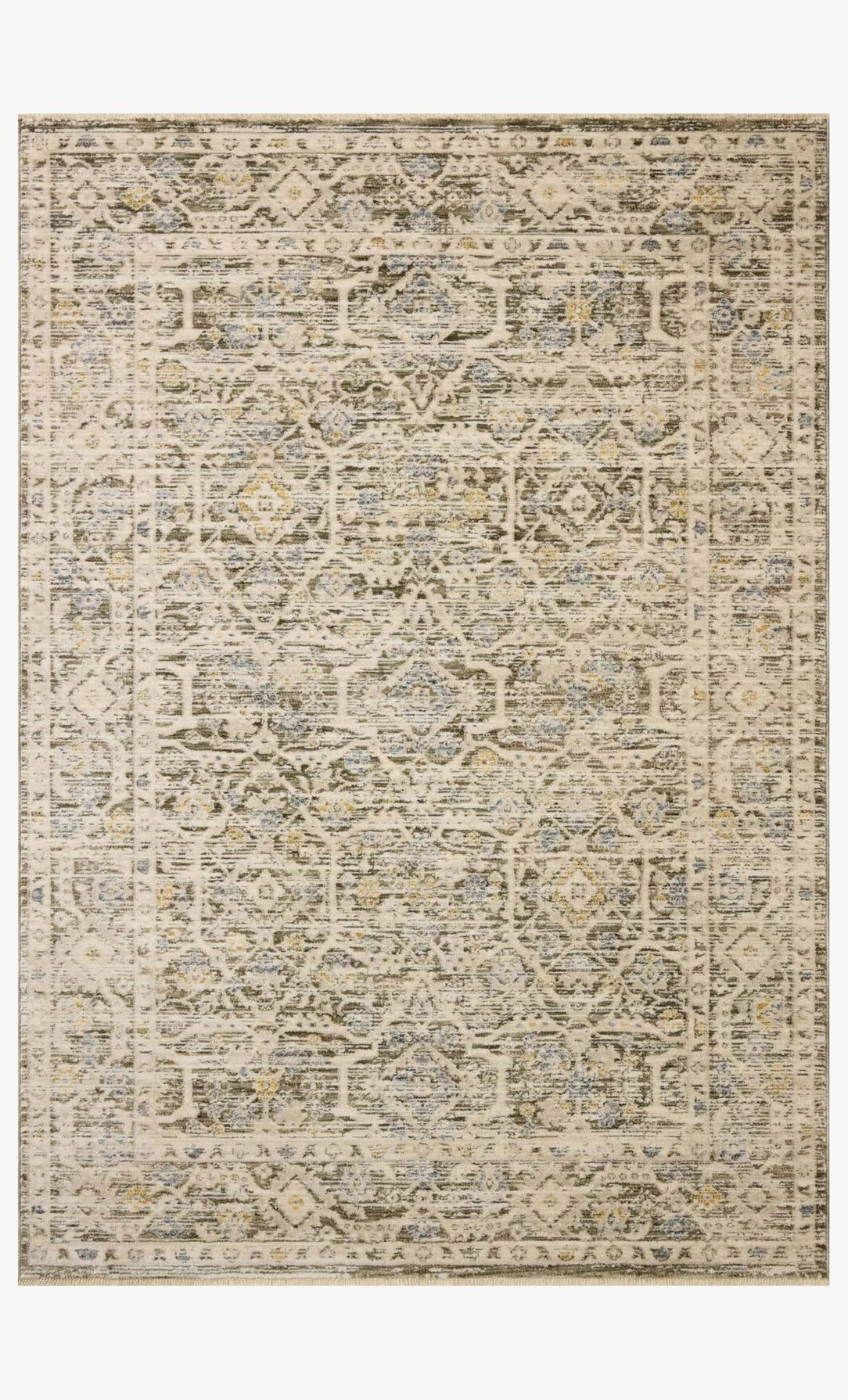 Carpette clarisse olive ivory 5'3x7'6