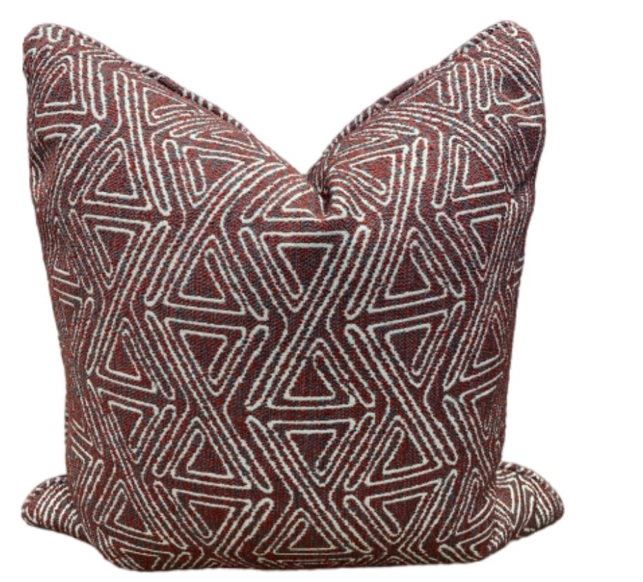 Pillow red 20x20 with feather