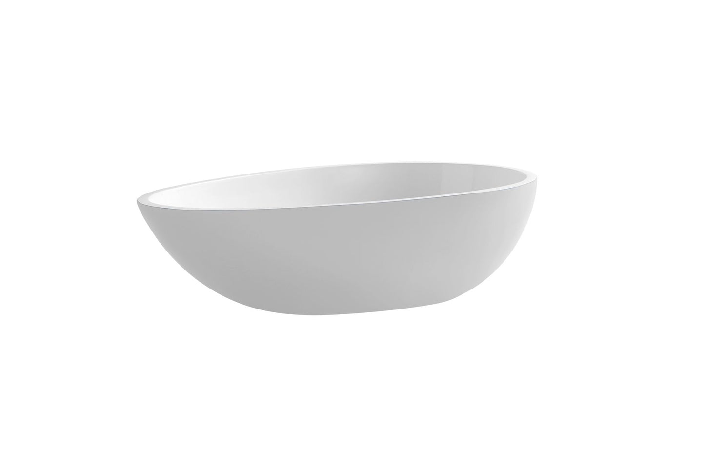 14’’x24’’x6'' oval solid surface vessel sink