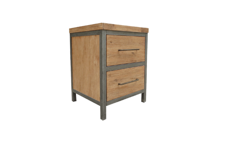Nightstand mimosa 2 drawers portobello
