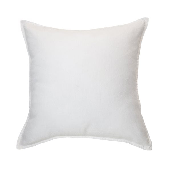 Pillow european linen stone wash white