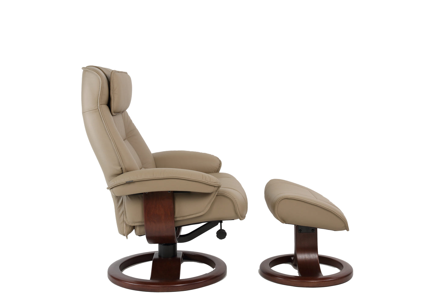 Chair mustang recliner with footstool