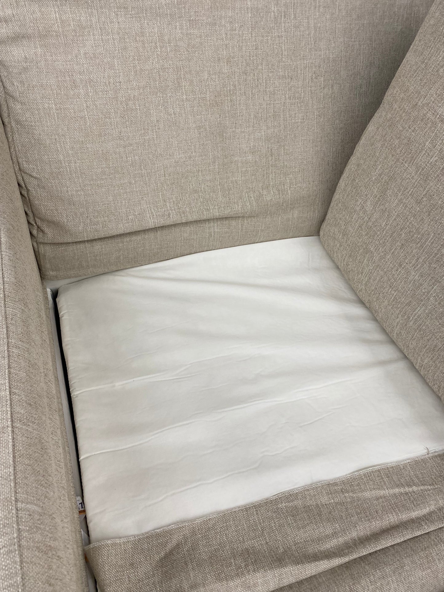 Sofa benton grand2seats/2recbacks wiley flax grade 5 ash comfort chic (#1)