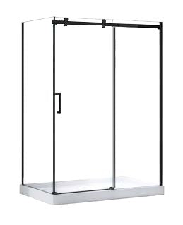 Shower door 48'' black ii