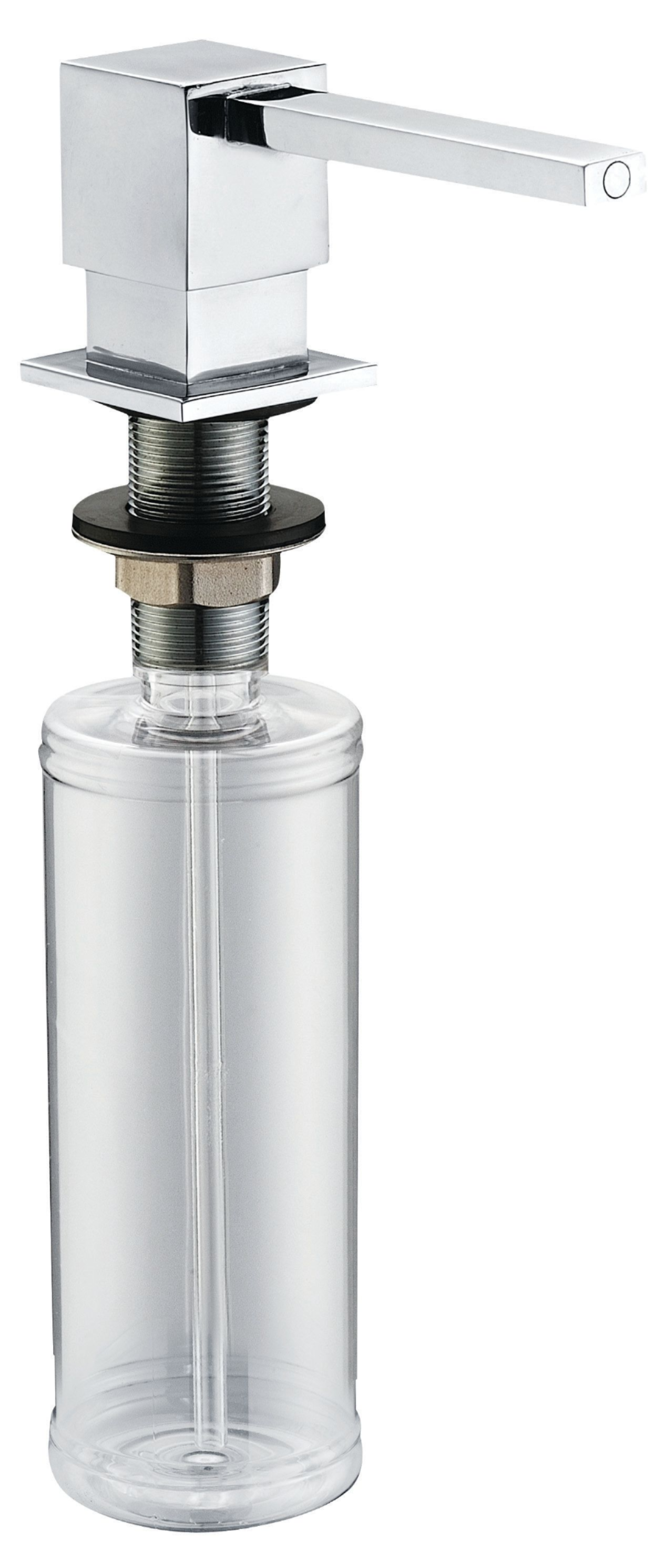 Chrome soap pump square