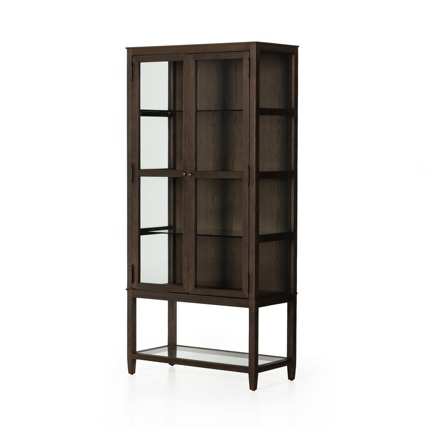 Cabinet veronique matte brown veneer