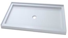 Shower base center drain 36 x 48 3 lips