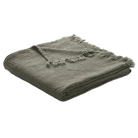 Jeté olive muslin