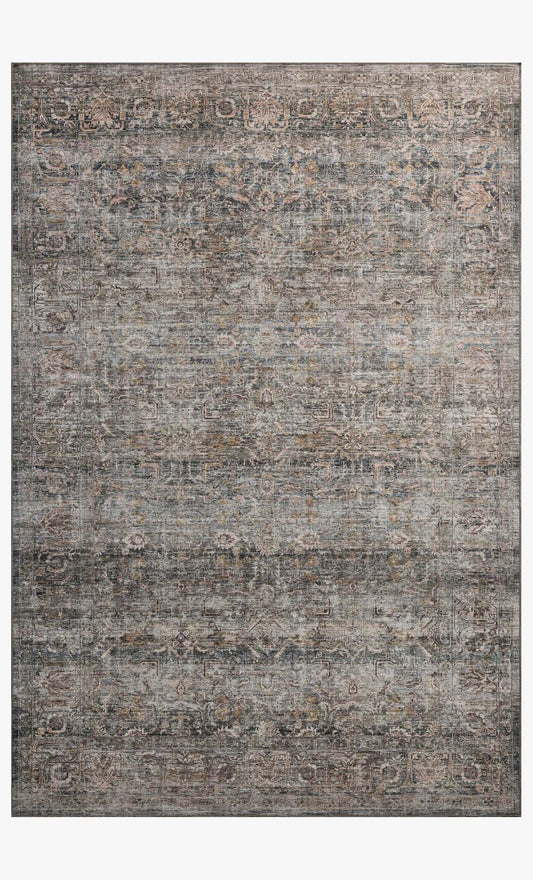 Carpette josie al dove/ gold 5'0 x 7'6
