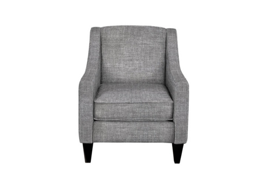 Fauteuil jenna gr. 10 creston charcoal piètement moe foncé