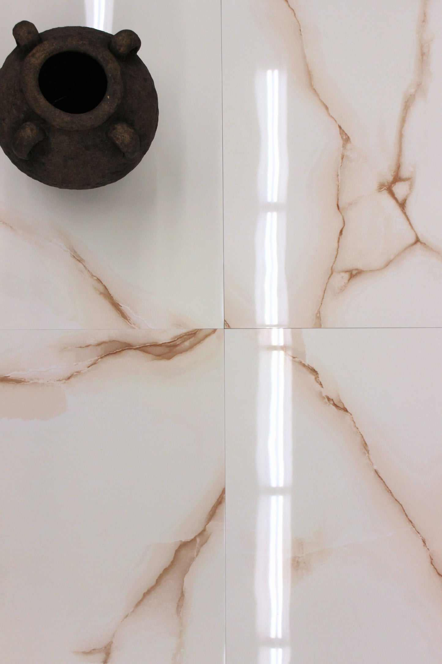 Ceramic onyx gem 24x24r bone polish 3.87 sqft/pcs