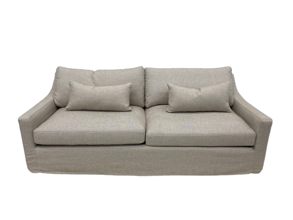 Sofa benton grand 2 places / 2 dos rectangulaire wiley flax grade 5 ash comfort chic #1