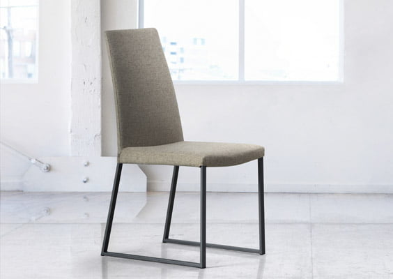 Dining chair curvo anthracite legs nubia 061