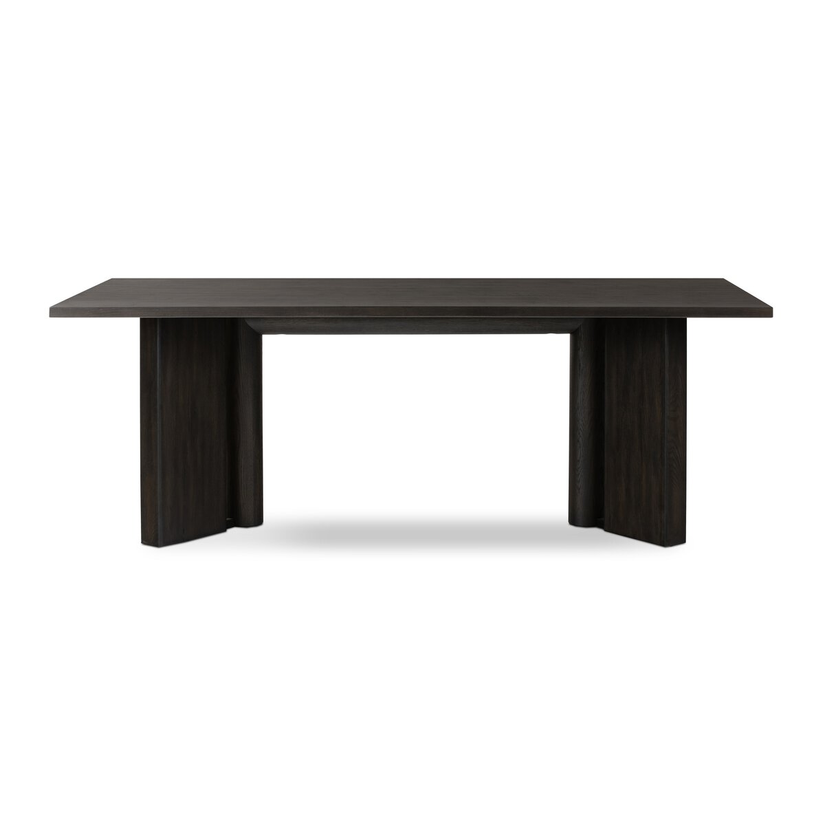 Table a manger huxley placage noir fume