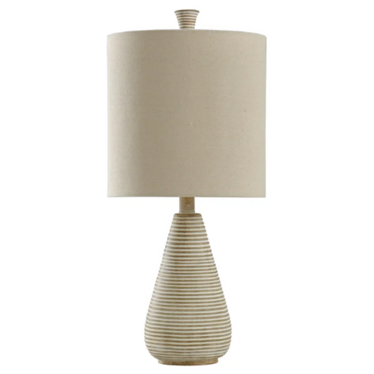 Poly table lamp - h:23.3 x w:10.5 x d:10.5