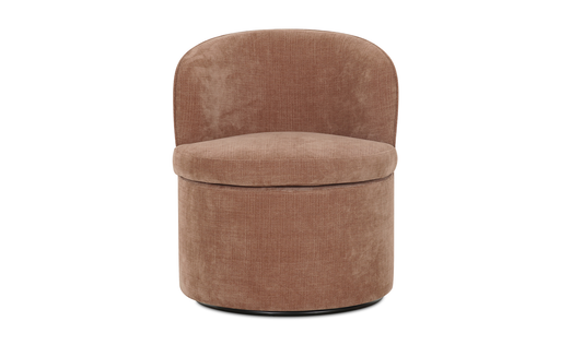 Chaise à manger dane pivotante rose héritage