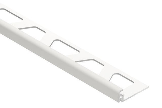 Schluter jolly edge trim 3/8" alum matte white