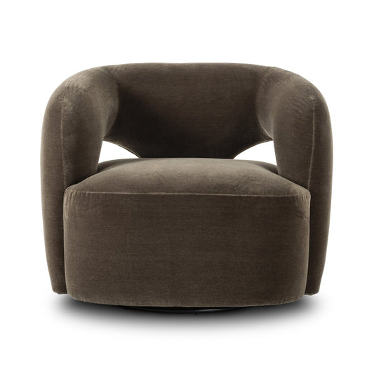 Chaise mazie swivel monte olive