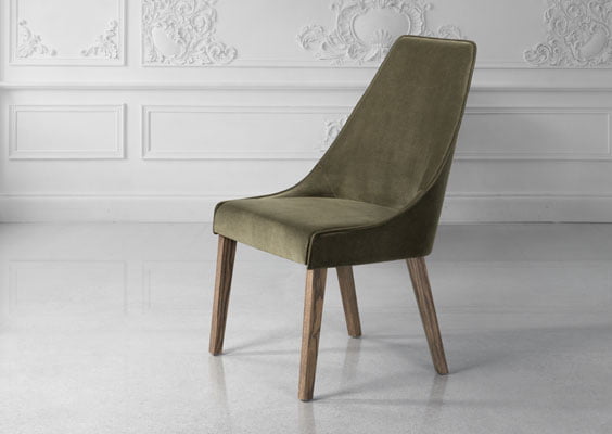 Dining chair  sara i plus  fabric alaska 909  taupe legs