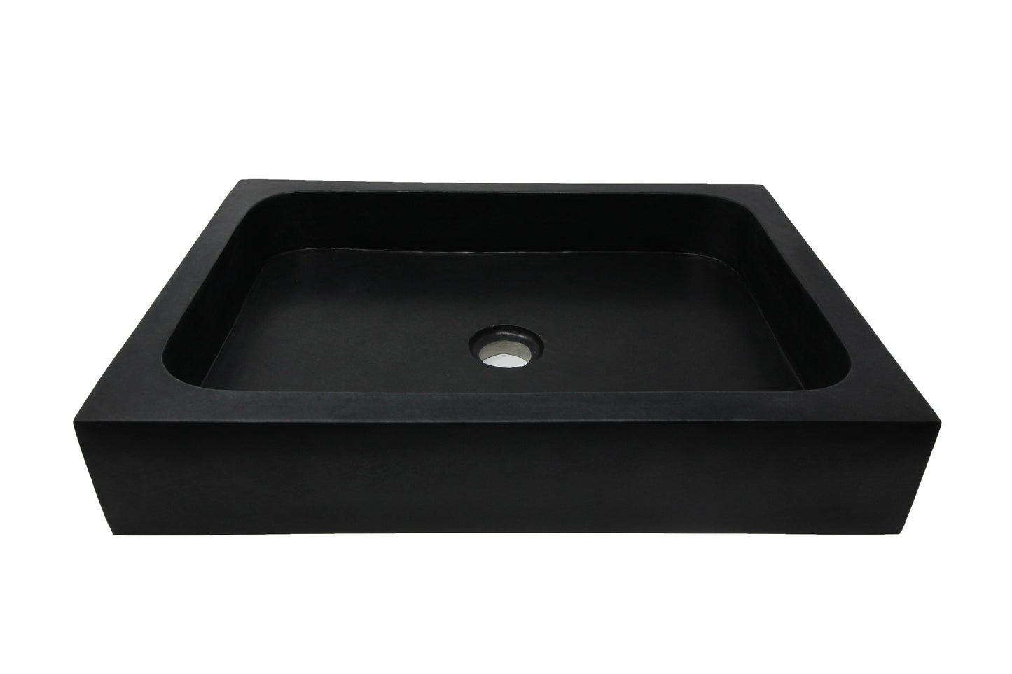 Vasque de granit noir rectangle 16x22x4