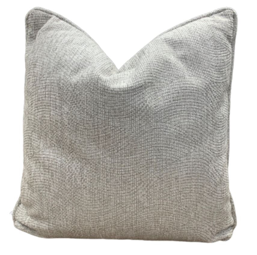 Pillow fabric struttura ivory gr.23 18"x18" -with welt & foam