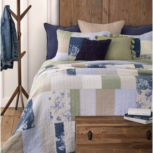 Couvre-lit constancia moderne country style patchwork t.grand