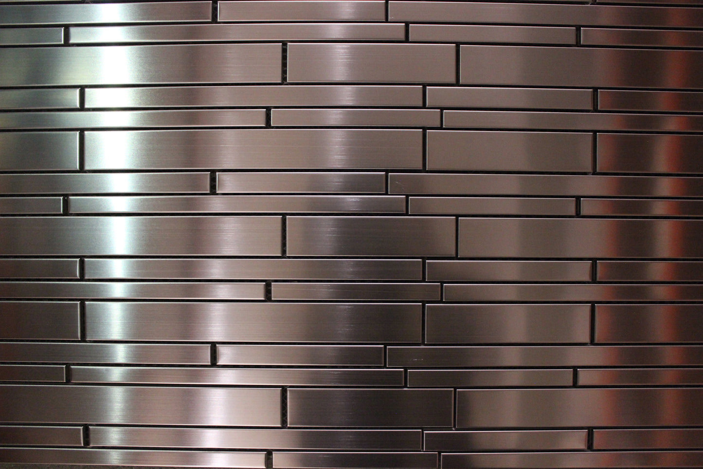 ceramic metal mosaic silver brushed  .96 sqft/pcs