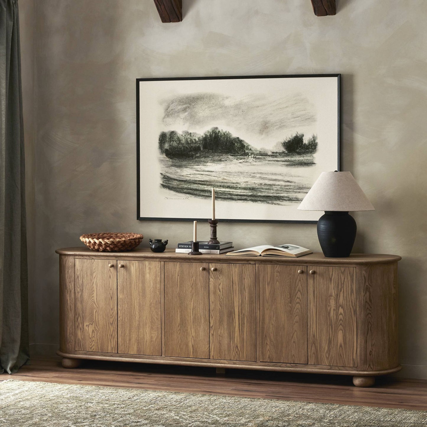 Buffet makai light wash oak