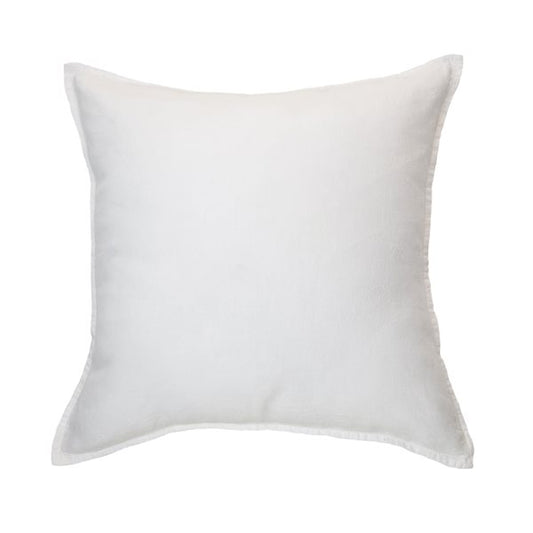 Coussin européen lin pierre laver blanc