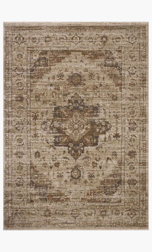 Area rug haywood hyd-03 natural/bark 5'3 x 7'6