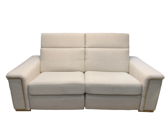 Loveseat melbourne configuration (175-176) manual seat and manual headrest seat 22 deep nubia ivory 001 grade b lg103 natural b-9 wood insert