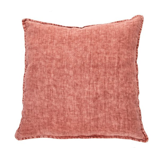 Coussin européen lin pierre laver framboise