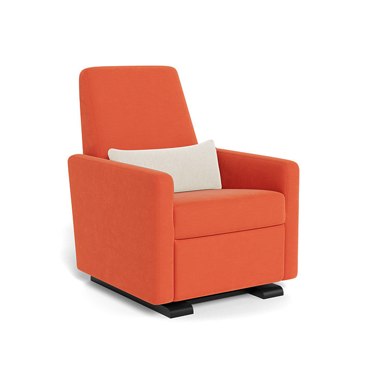 Fauteuil  grano glider inclinable orange base acier inoxydable swivel coussin missoni