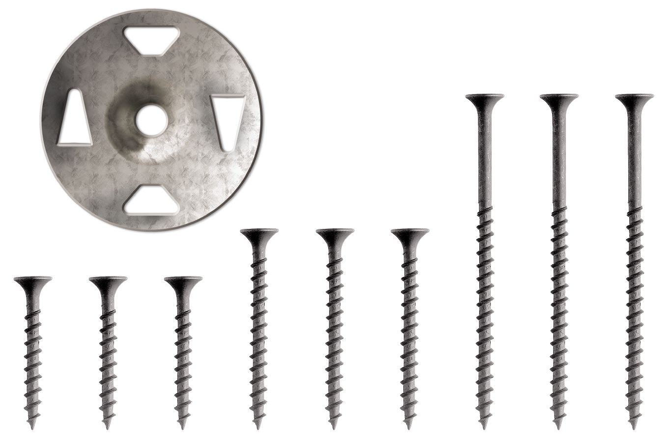 Kerdi-board- washer and screw set 40 pcs