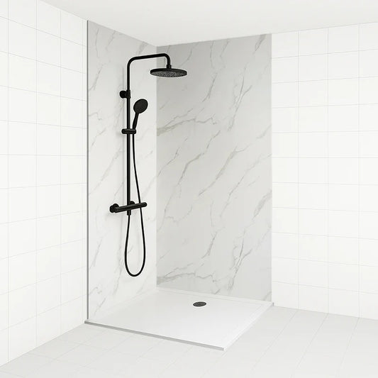 Panneau de douche soluxia 4x8 bianco
