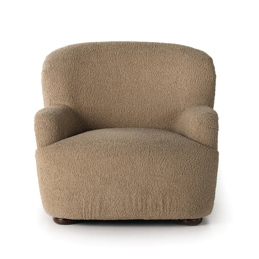 Chaise kadon sheepskin camel