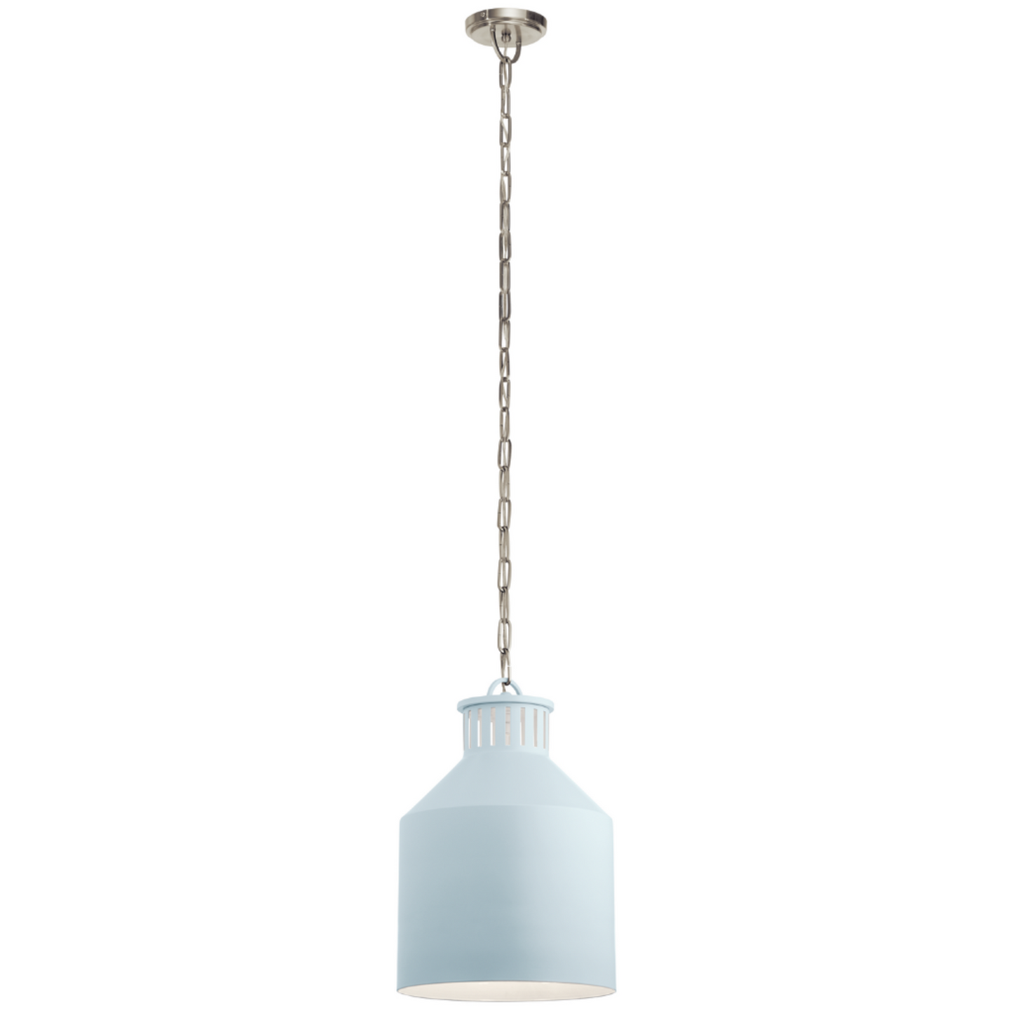 Lighting montauk 1 lit mini pendant  light blue 