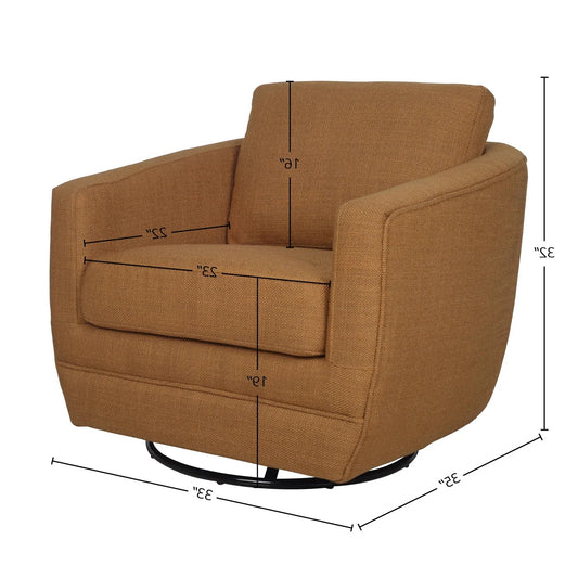 Fauteuil baltimo gold avec swivel