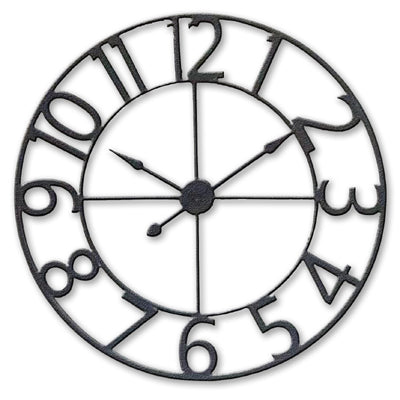 Wall clock 28" metal