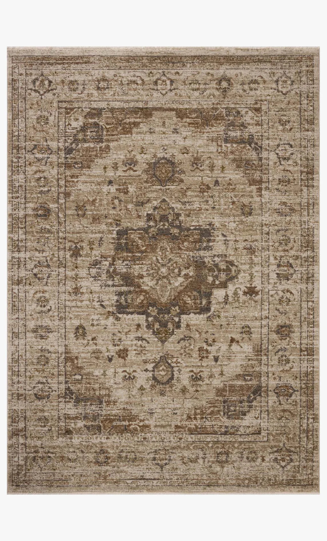 Area rug haywood hyd-03 natural/bark 5'3 x 7'6