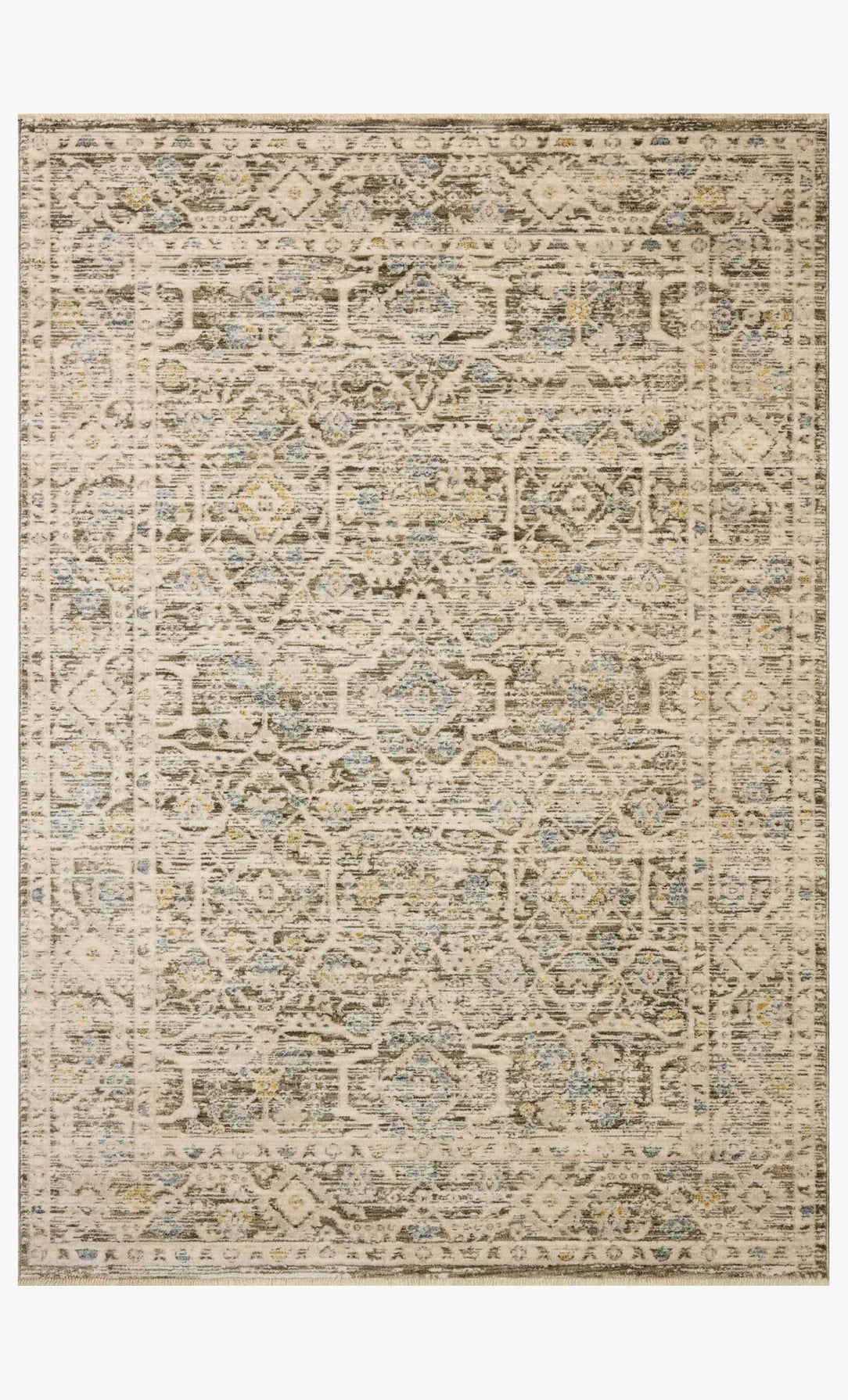 Carpette clarisse olive ivory 5'3x7'6